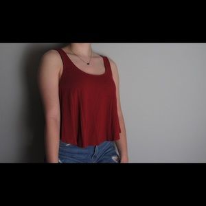 Red American Eagle tank top